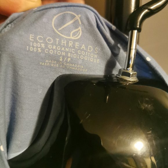 Ecothreads Women's Organic Cotton T-Shirt (Blue) - Picture 6 of 6